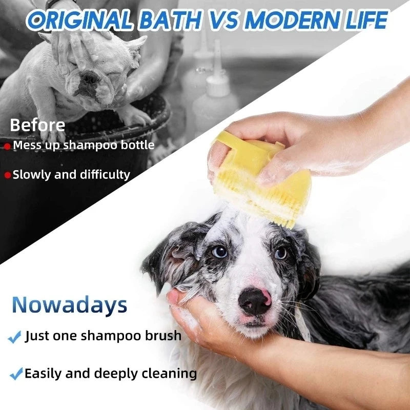 Silicone Bath Brush And Dispenser