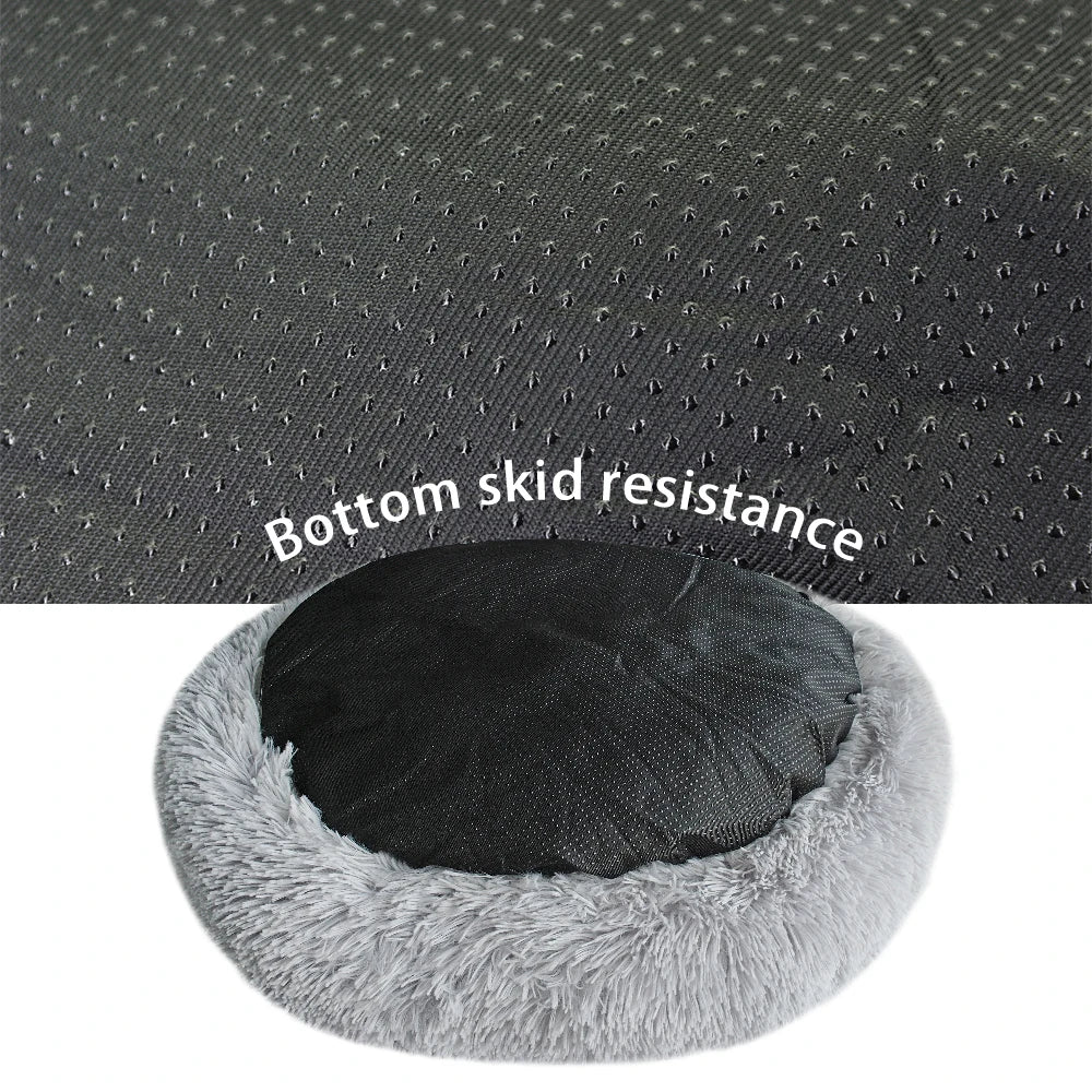 Round Plush Winter Bed