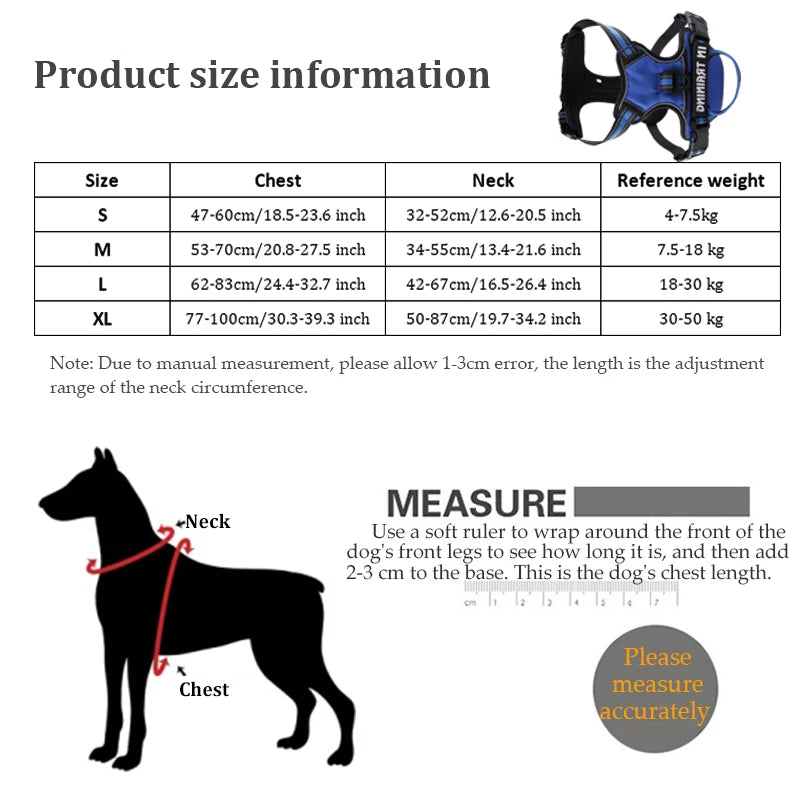Personalized Reflective Dog Harness