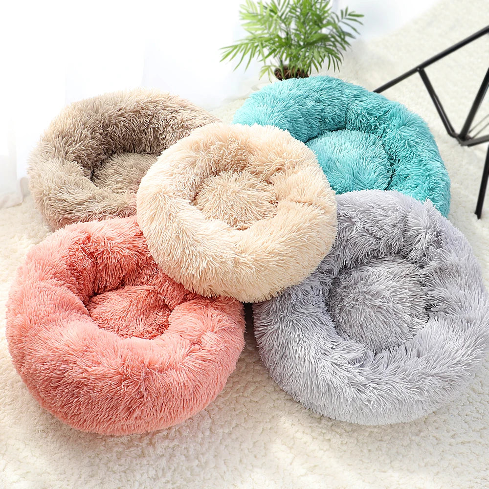 Round Plush Winter Bed