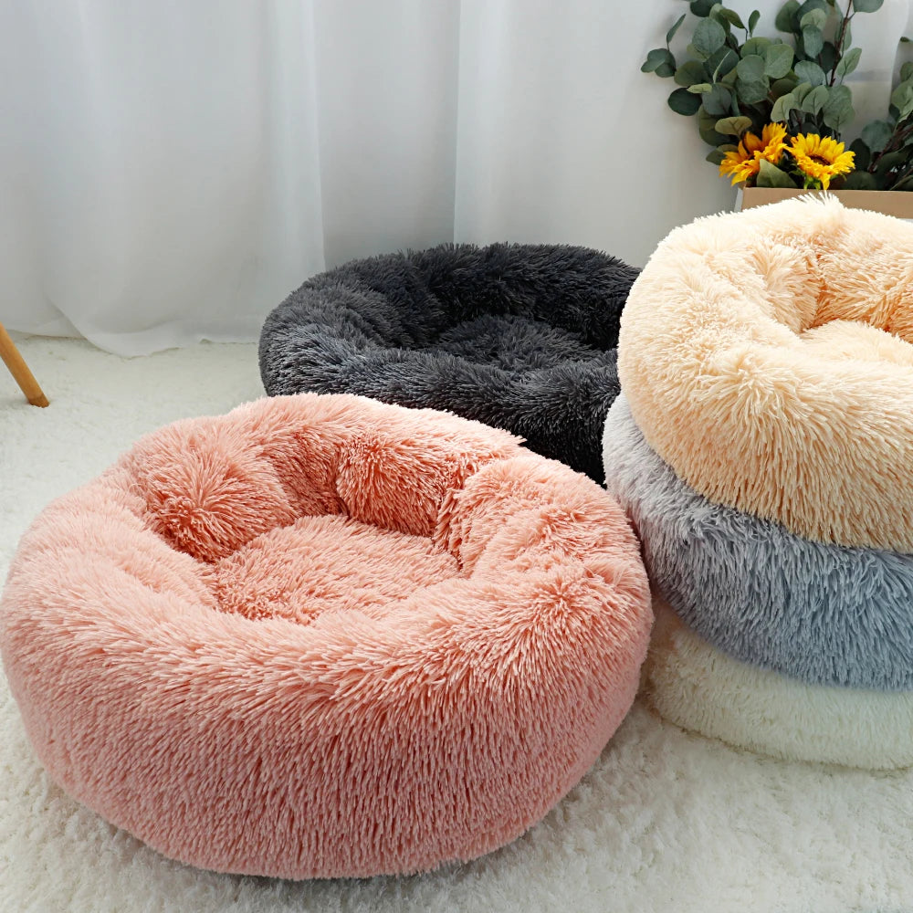 Round Plush Winter Bed