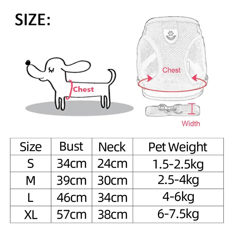 Adjustable Cat Harness Lead And Leash