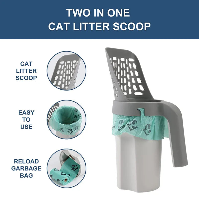 Cat Litter Shovel with Storage Box